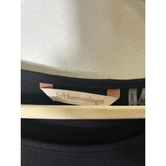 Soft Surroundings Black Velvet Pant and Top Set Sz S - Picture 5 of 5